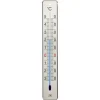 Innen-Außenthermometer Edelstahl silbern 4,5 x 0,9 x 28 cm