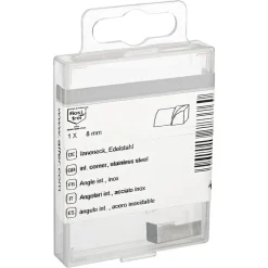 Inneneck Edelstahl silbern 0,8 cm