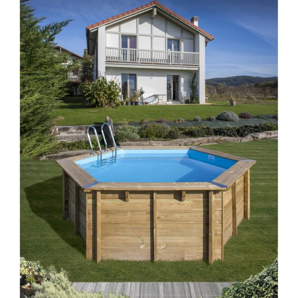 Innenfolie für Pool 'Vanille 2' blau Ø 343 x 116 cm