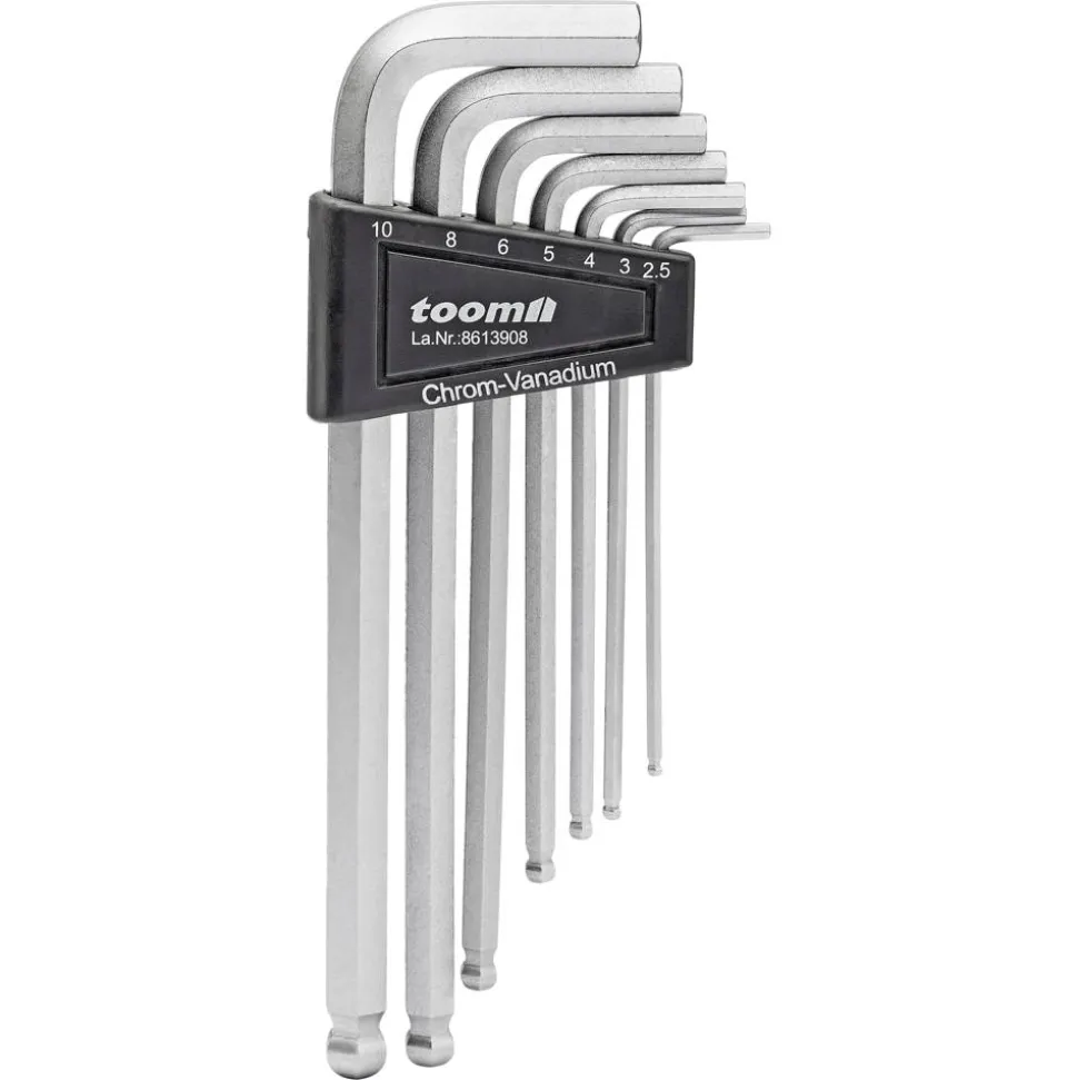 Innensechskantschlüssel-Set mit Kugelkopf 7-teilig
