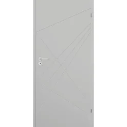 Innentür 'Modern M4 RS' hellgrau 198,5 x 61 cm, Rechtsanschlag