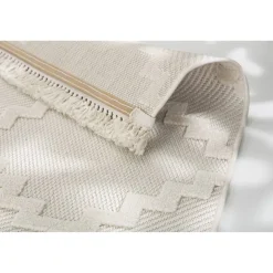In-& Outdoor-Teppich 'Summer' creme Quadrate 133 x 190 cm