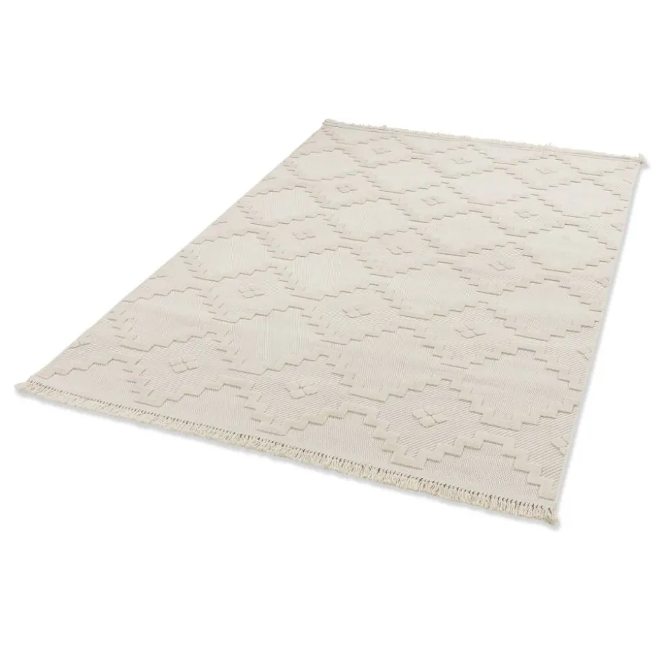 In-& Outdoor-Teppich 'Summer' creme Quadrate 160 x 230 cm