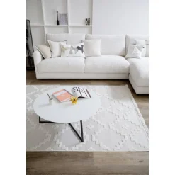 In-& Outdoor-Teppich 'Summer' creme Quadrate 160 x 230 cm