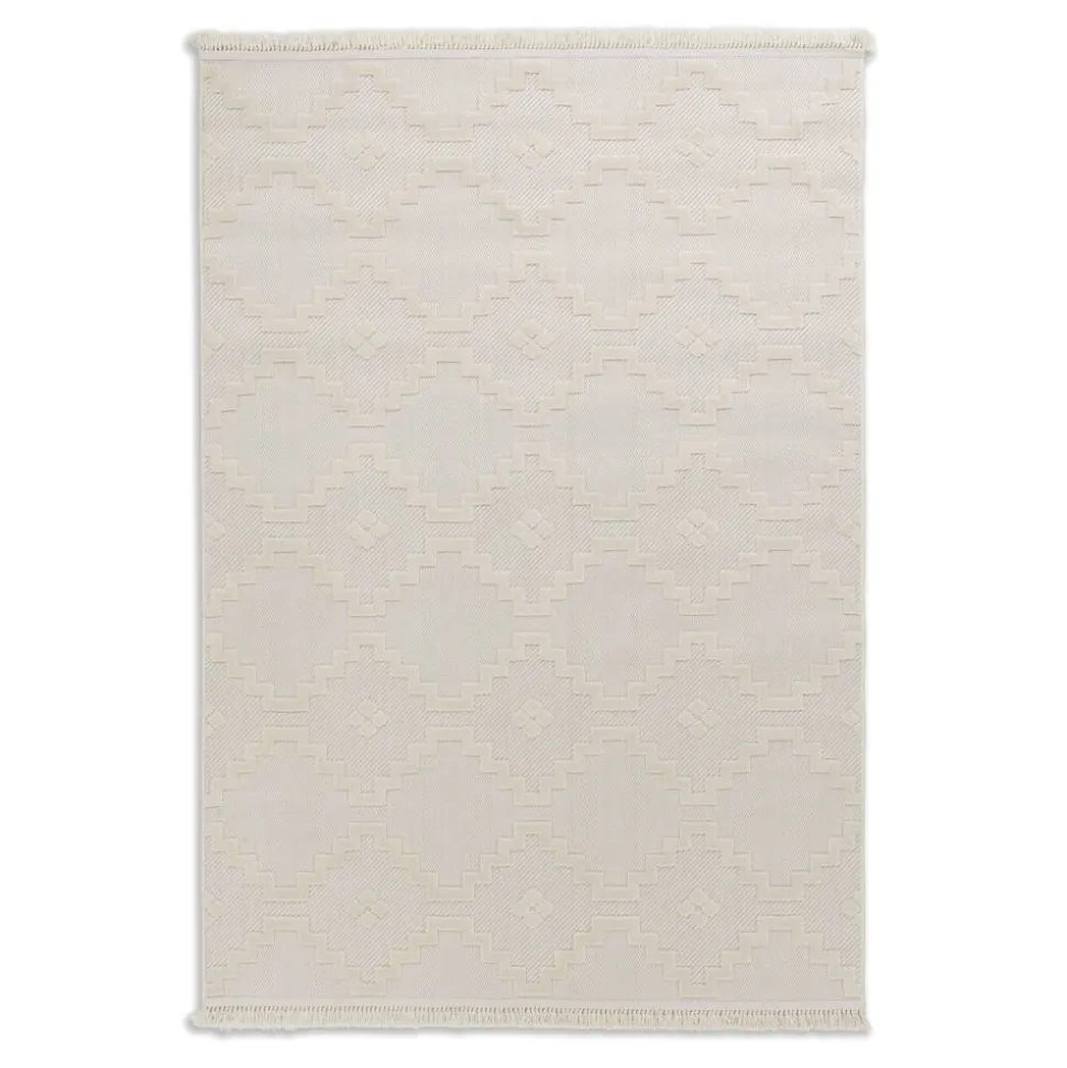 In-& Outdoor-Teppich 'Summer' creme Quadrate 80 x 150 cm