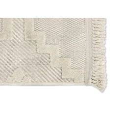 In-& Outdoor-Teppich 'Summer' creme Quadrate 80 x 150 cm