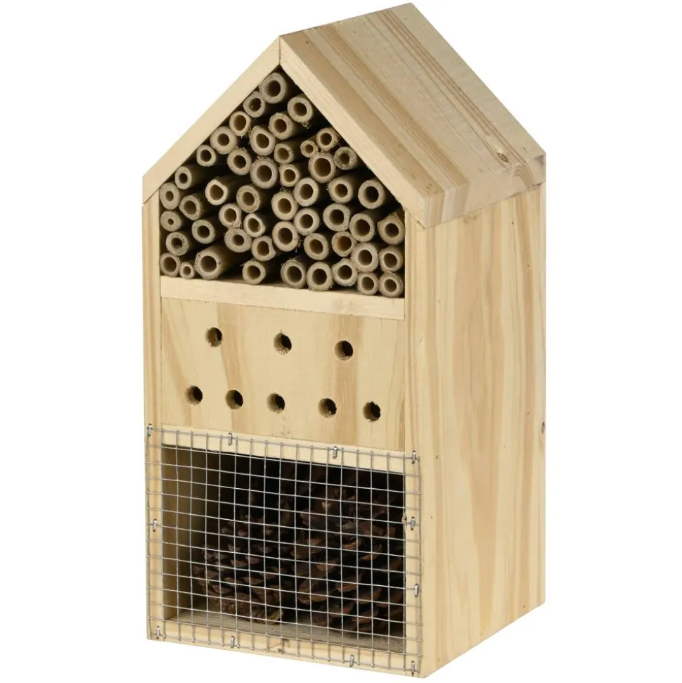 Insektenhotel Holz 12 x 12 x 25 cm