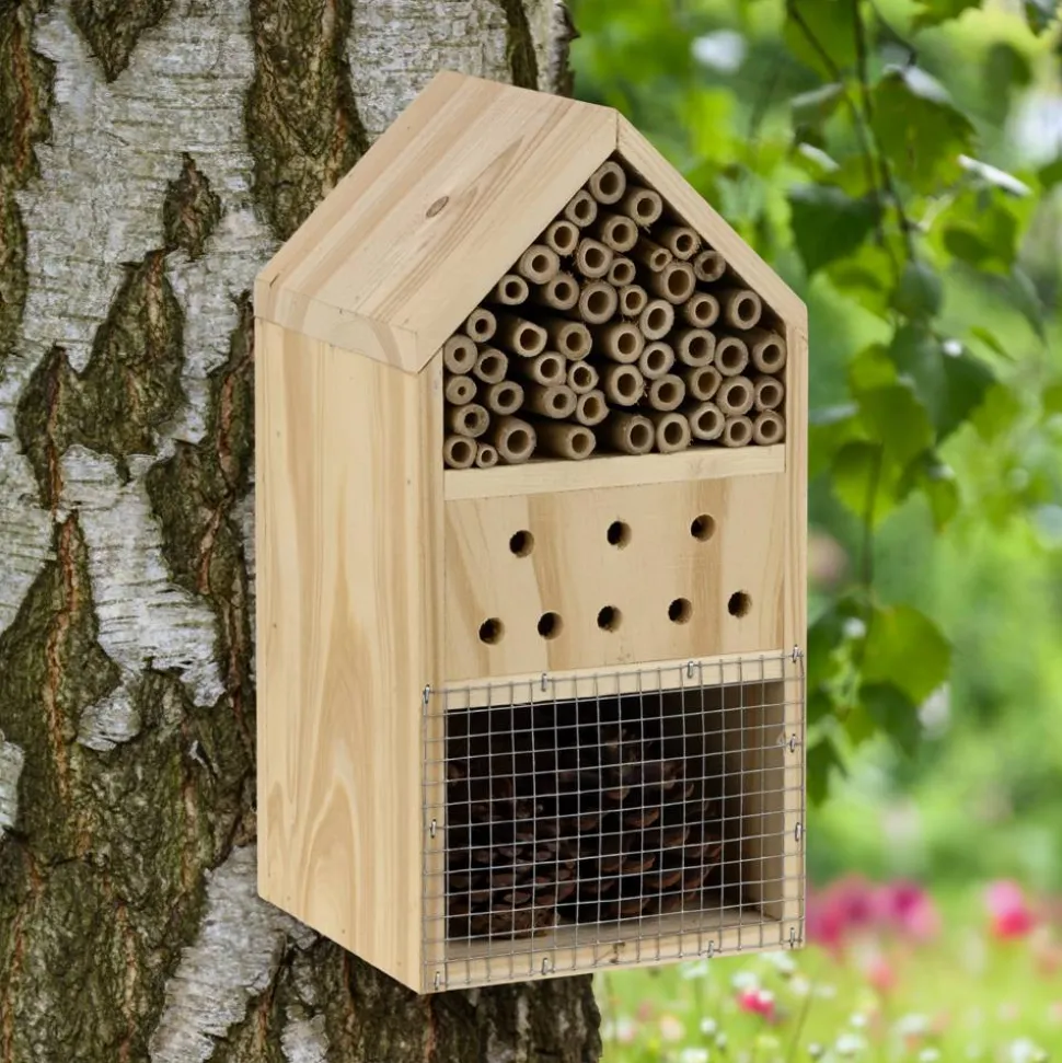 Insektenhotel Holz 12 x 12 x 25 cm