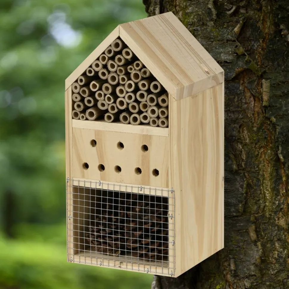 Insektenhotel Holz 12 x 12 x 25 cm