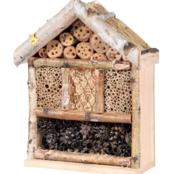 Insektenhotel 'Rustikal' mit Schilfdach medium 30 x 12 x 37 cm