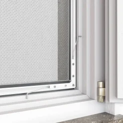 Insektenschutz-Fenster 'Compact' flächenbündig, 130 x 150 cm, weiß