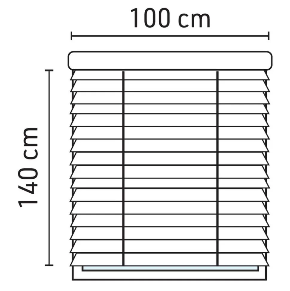 Jalousie Aluminium silber 100 x 140 cm