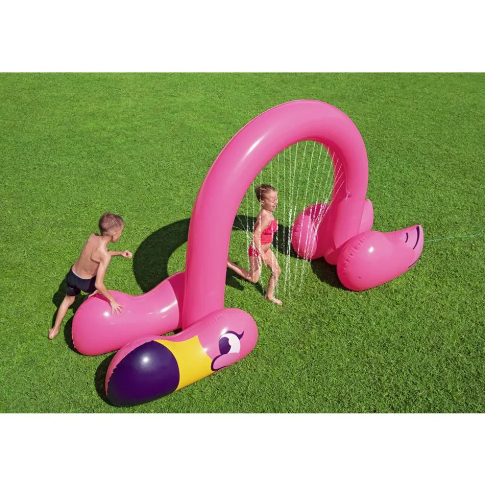 Jumbo Wassersprinkler 'Flamingo' pink 340 x 110 x 192 cm