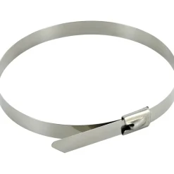 Kabelbinder-Set Edelstahl silbern 25 cm 10 Stück