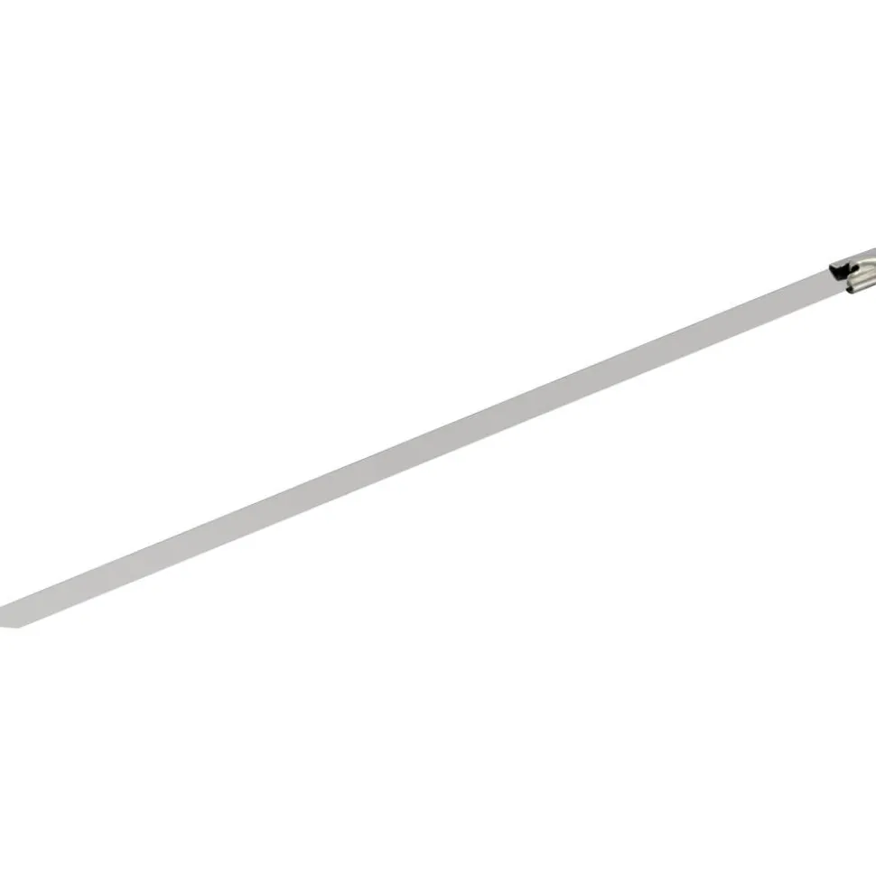 Kabelbinder-Set Edelstahl silbern 25 cm 10 Stück
