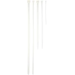 Kabelbinder-Set weiß 250 Stück