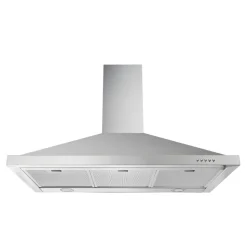 Kaminhaube 'CH44068-90IX-A' Edelstahl 90 cm