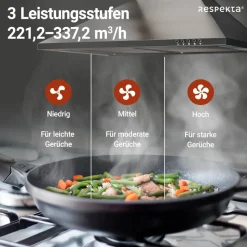 Kaminhaube 'CH22058IXB' Edelstahl 60 cm