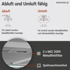 Kaminhaube 'CH22058IXB' Edelstahl 60 cm