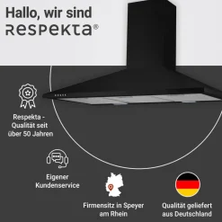 Kaminhaube 'CH22055-90S' Metall 90 cm