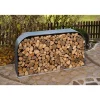 Kaminholzregal anthrazit Stahl 46 x 212 x 111 cm