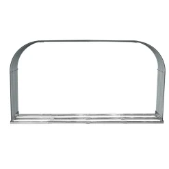 Kaminholzregal anthrazit Stahl 46 x 212 x 111 cm