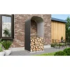 Kaminholzregal 'Ardor 858' granit 99,1 x 223,1 x 85,8 cm