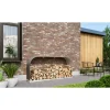 Kaminholzregal 'Ardor 401' granit 210 x 100 x 41 cm