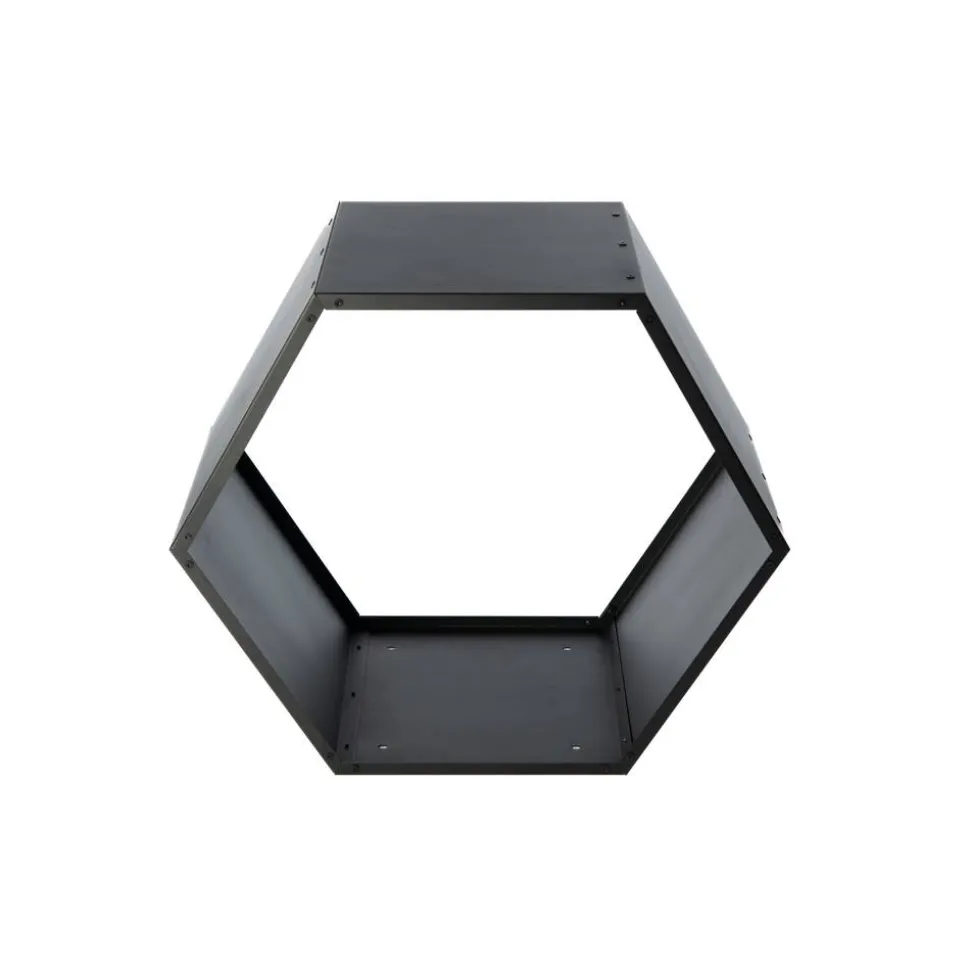 Kaminholzregal 'Biene' schwarz 88 x 76,5 x 44,5 cm