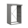 Kaminholzregal 'Elegant Typ 1' graualuminium 102,5 x 122,7 x 198 cm