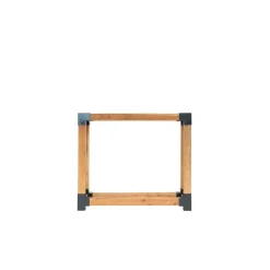 Kaminholzregal 'Michel L' naturfarben 138 x 120 x 40 cm