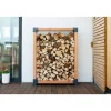 Kaminholzregal 'Michel XL' naturfarben 138 x 180 x 40 cm