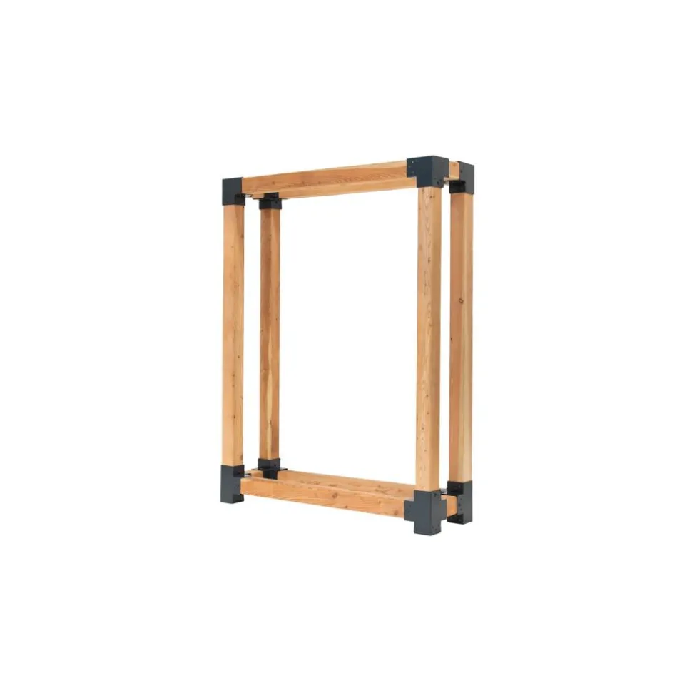 Kaminholzregal 'Michel XL' naturfarben 138 x 180 x 40 cm