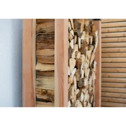 Kaminholzregal 'Michel XL' naturfarben 138 x 180 x 40 cm
