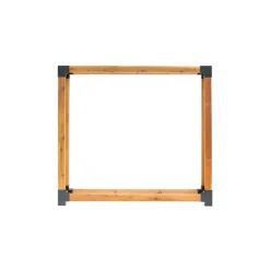 Kaminholzregal 'Michel XXL' naturfarben 198 x 180 x 40 cm