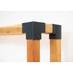 Kaminholzregal 'Michel XXL' naturfarben 198 x 180 x 40 cm