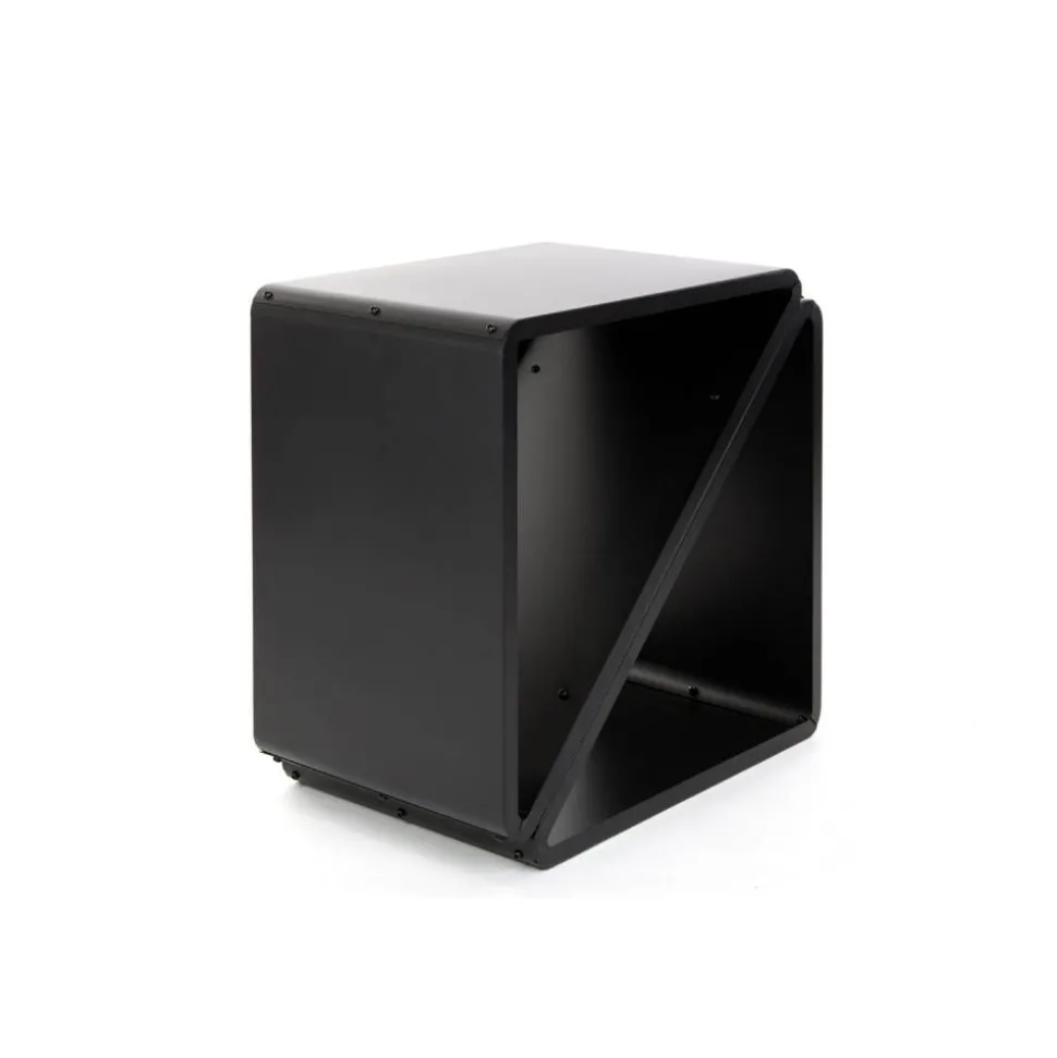 Kaminholzregal schwarz Stahl 57 x 36 x 56 cm