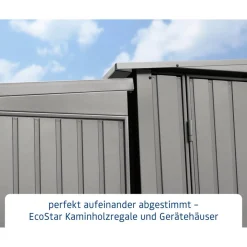 Kaminholzregal 'Trend Typ 2' grau 181,4 x 198 x 102,5 cm