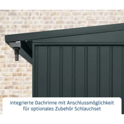 Kaminholzregal 'Trend Typ 2' anthrazitgrau 181,4 x 198 x 102,5 cm