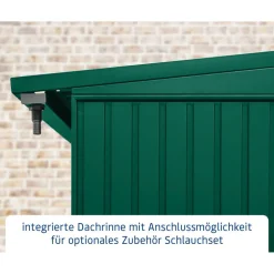 Kaminholzregal 'TrendTyp 1' moosgrün 102,5 x 122,7 x 198 cm