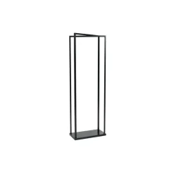 Kaminholzregal 'Xavier' schwarz 40 x 120 x 20 cm