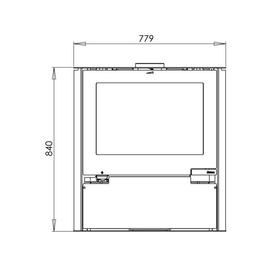 Kaminofen '15' Stahl 6,5 kW