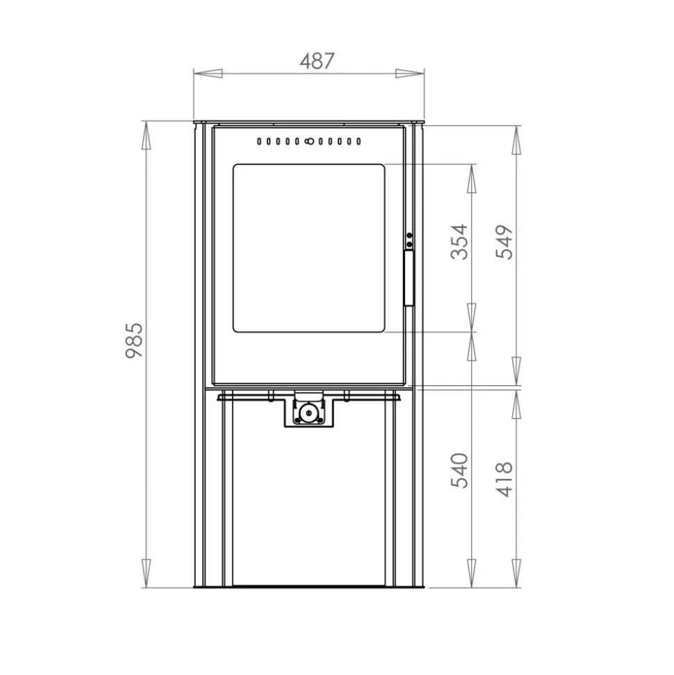Kaminofen '19' Stahl 5 kW