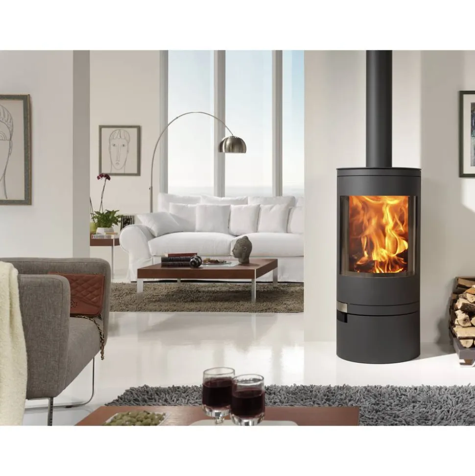 Kaminofen 'Akita' schwarz/metallic 7,4 kW