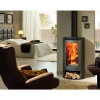 Kaminofen 'Delta' schwarz/metallic 8 kW
