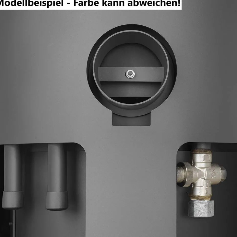 Kaminofen 'Faro Aqua 2.0' wasserführend Stahl/Sandstein 7 kW