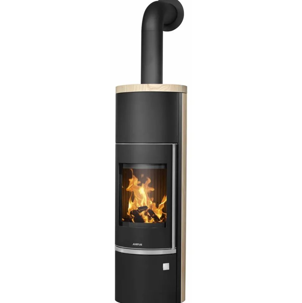 Kaminofen 'Faro Aqua 2.0' wasserführend Stahl/Sandstein 7 kW