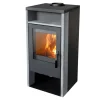 Kaminofen 'Kronos' Stahl/Naturstein 6,2 kW