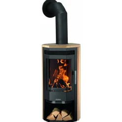 Kaminofen 'Usedom 5' Stahl/Sandstein 5 kW