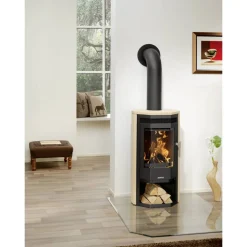 Kaminofen 'Usedom 5' Stahl/Sandstein 5 kW